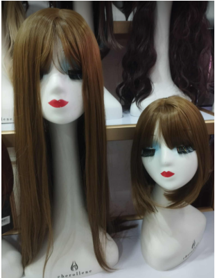 synthetic wigs: auburn drift